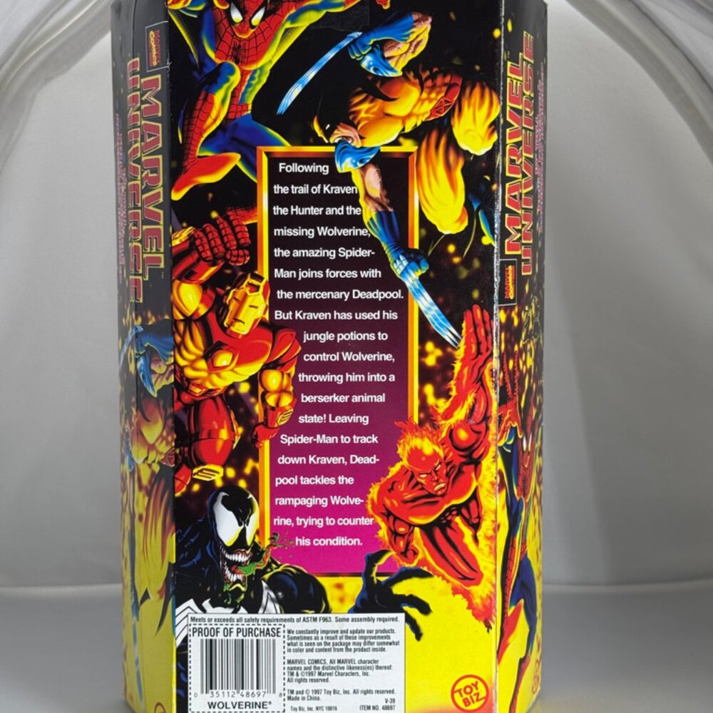 1997 Toy Biz Marvel Universe  WOLVERINE X-MEN Action Figure - Picture 8 of 10